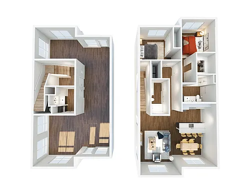 Floor plan 2x2.5 Townhomes