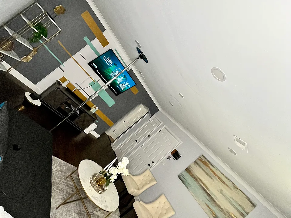 Living Area- Pole has been removed