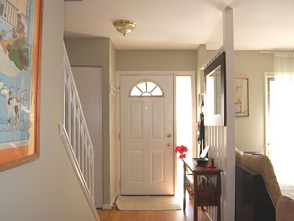 Front door from inside