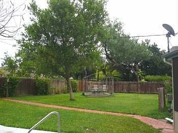 Large back yard...