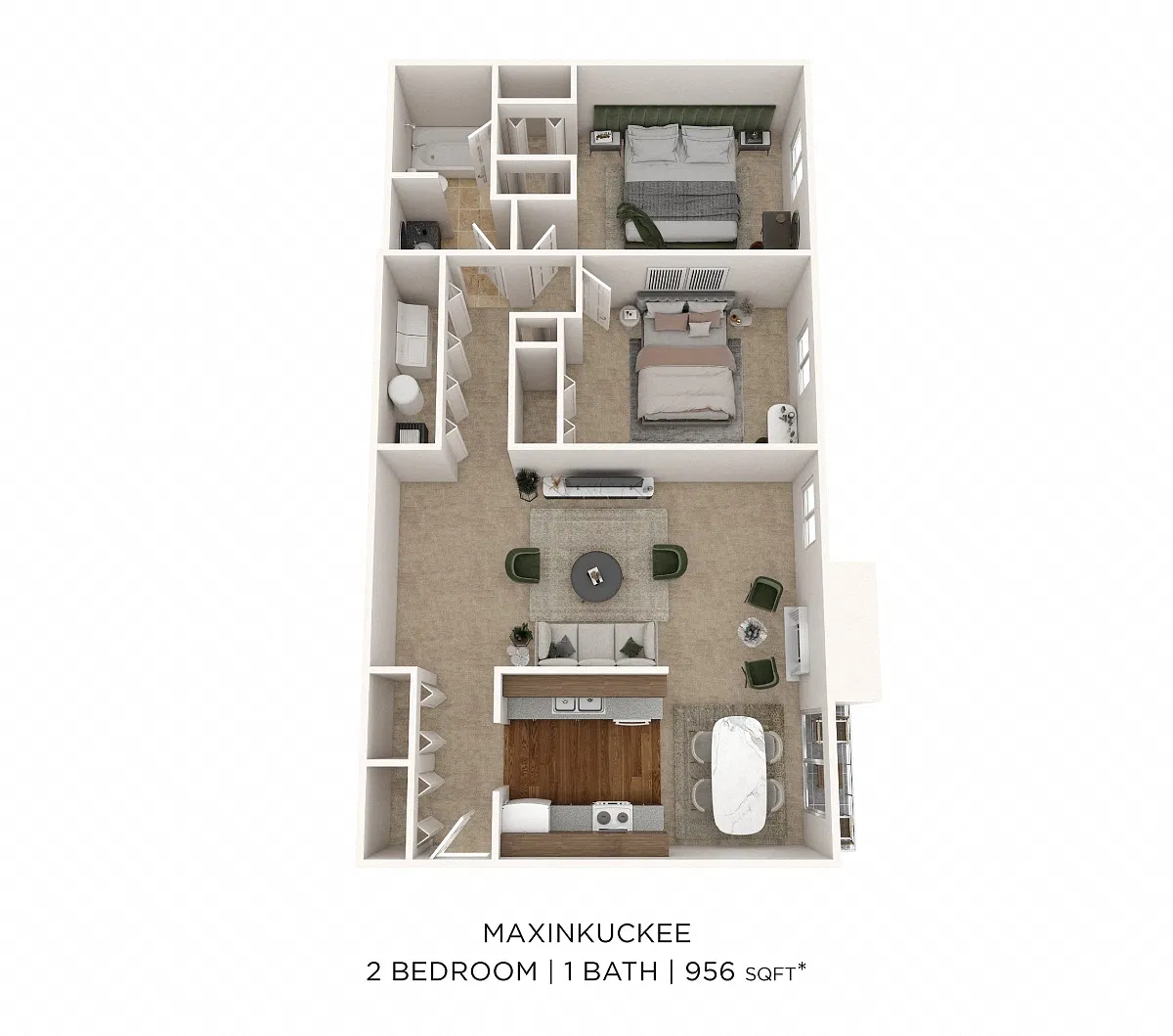 Floor plan Two Bedroom