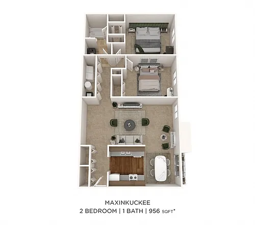 Floor plan Two Bedroom