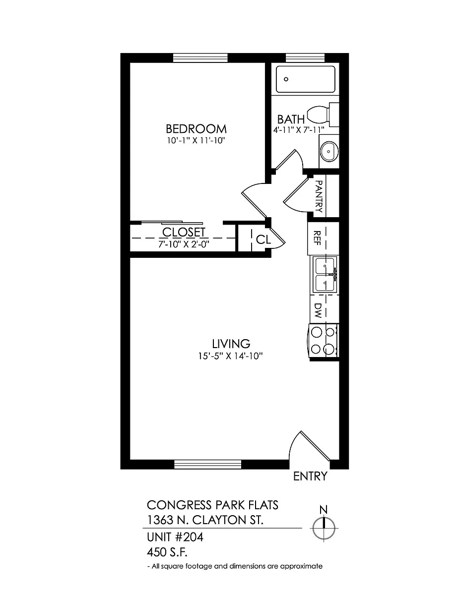 Floor plan 1 Bedroom