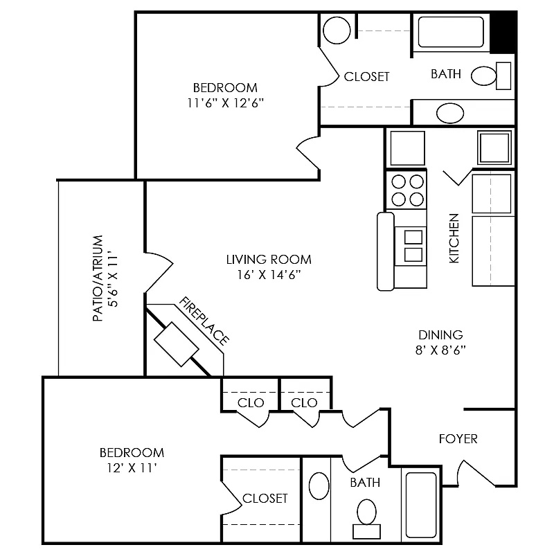 Floor plan The Atlantic