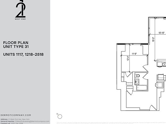 2nd image of 21 W End Ave APT 1618