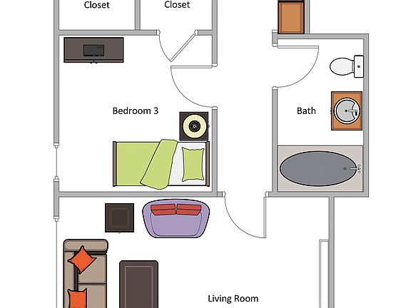 Apartment 1 Floorplan