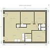Floor plan Three Bedroom One Bath