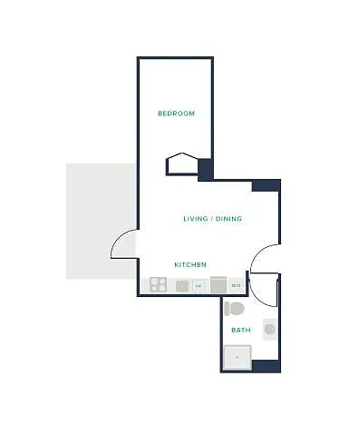 Floor plan Studio - K