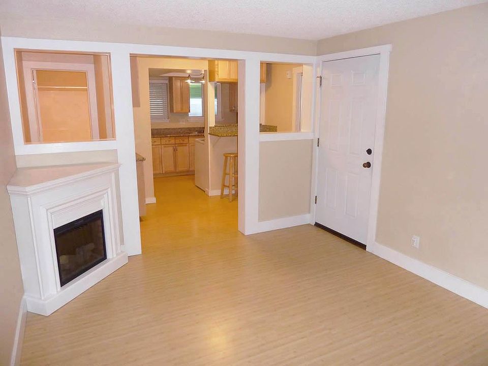 Electric Fireplace. Bamboo Flooring.