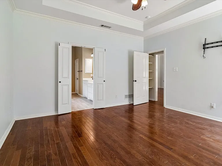 Spacious primary bedroom
