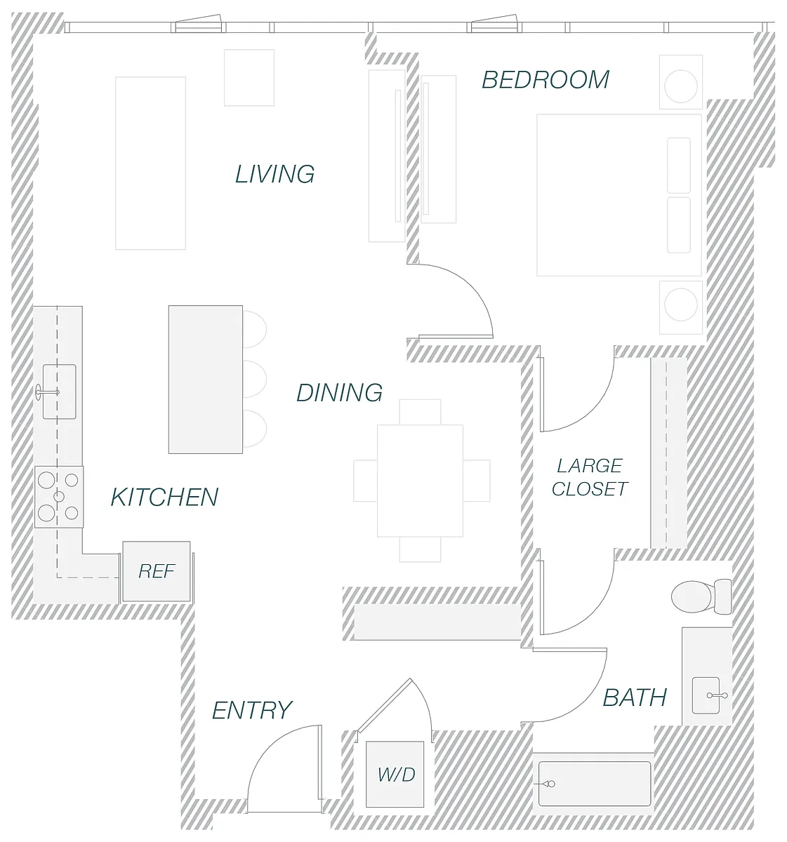 Floor plan 1-6B