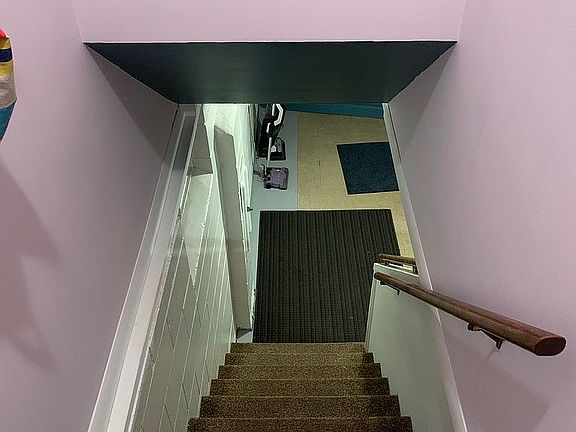 To finished basement