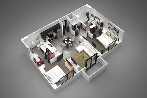 Floor plan 2 bedroom