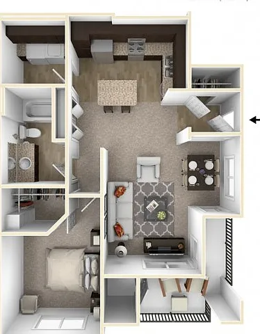One Bedroom, One Bathroom One Bedroom, One Bathroom