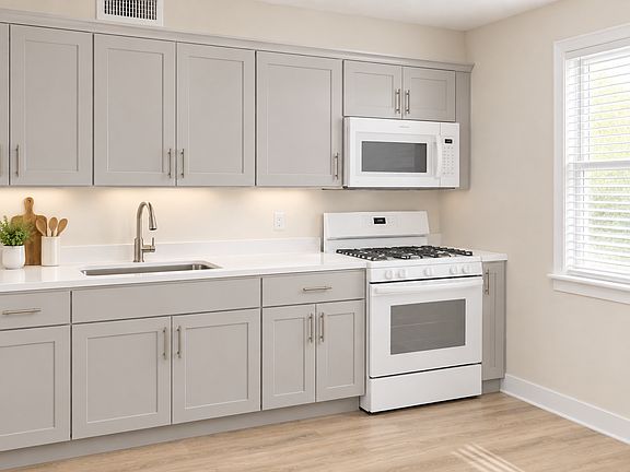 AI generated image of kitchen rennovation - actual design may differ slightly