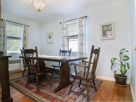 Dining room with hardwood floors