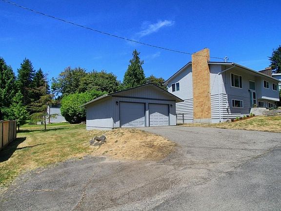Front of house and garage