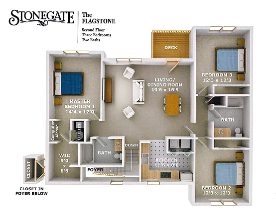 Floor plan The Flagstone