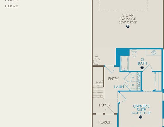Plan 3 Floor Plan, Quick Move-in Home, Floor 1