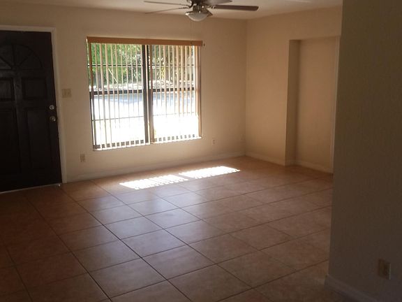 Front door & living room