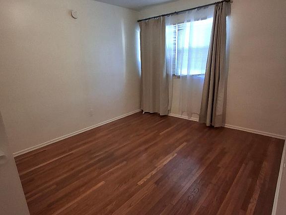Bedroom, original hardwood floors