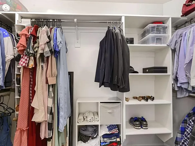Master walk-in closet.
