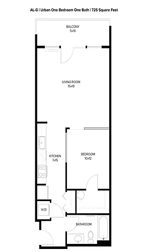 Floor plan Urban 1x1 G