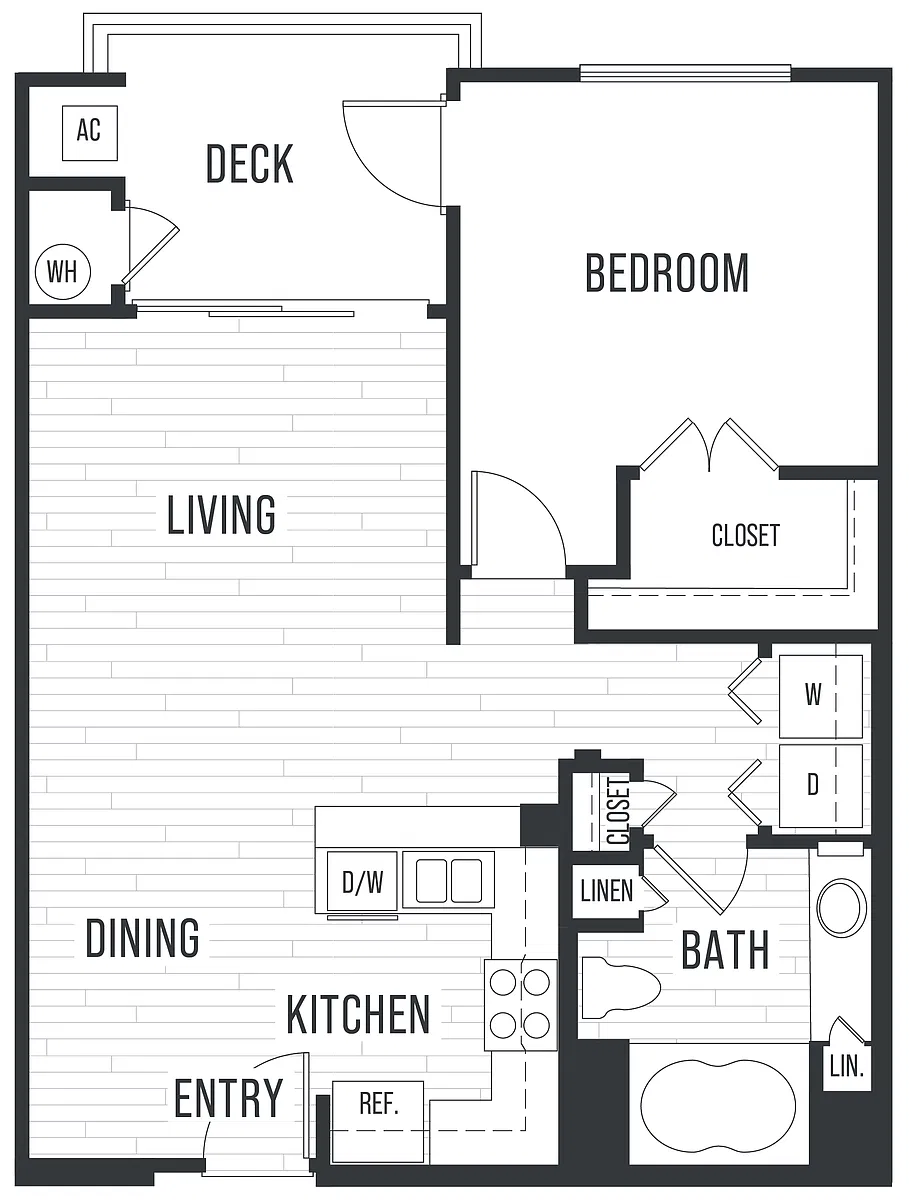 Floor plan Plan 1B