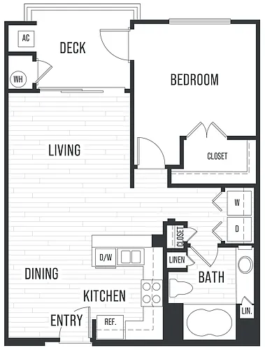 Floor plan Plan 1B