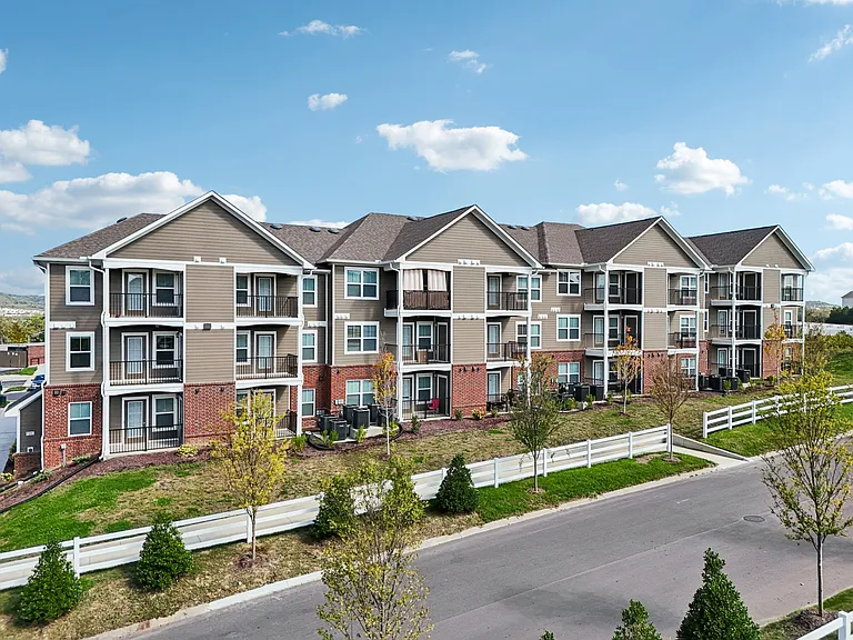 Building Exterior with Private Patios and Balconies