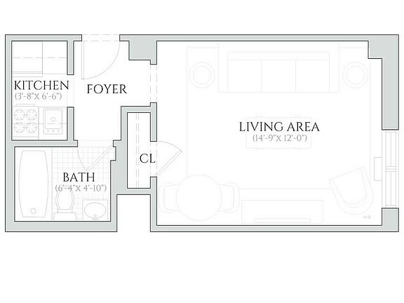 2nd image of 208 W 23rd St APT 1519