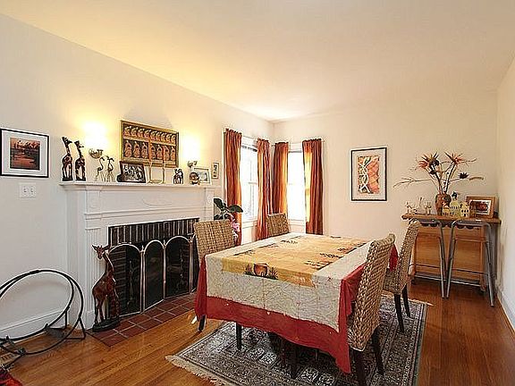 Dining Room with working fireplace