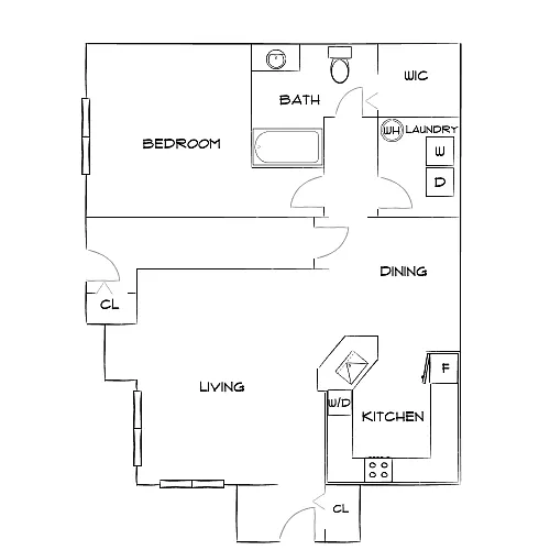Floor plan Design 1B Premier