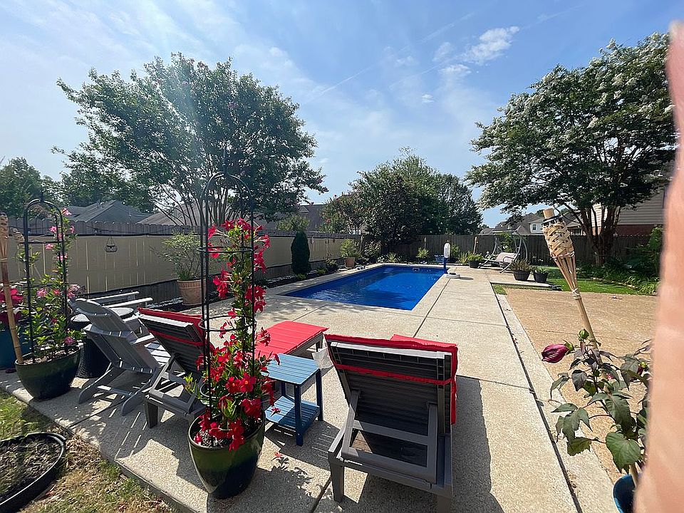 New pool and landscaping in.