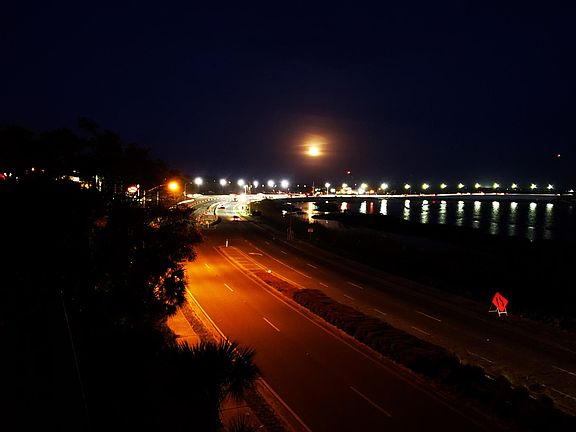View from balcony after dark - serene with over 180 degrees view. 3rd floor unit.