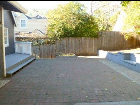 Partial backyard