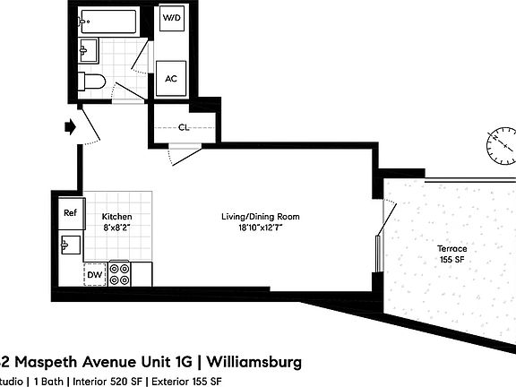 2nd image of 42 Maspeth Ave APT 1G