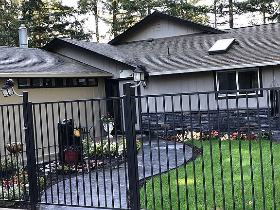 Gated walkway to home