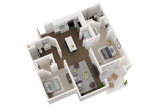 Floor plan 2x2 Sycamore