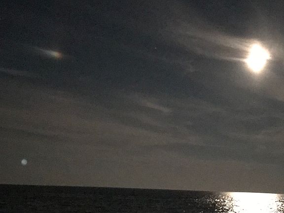 Full Moon Rise over Sound