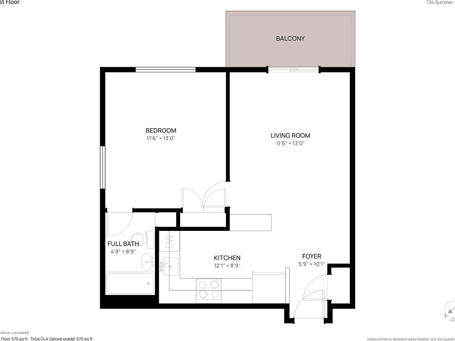 1 bed, 550 sqft, $2,300 — Photo 2