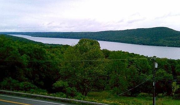 Lake views from property