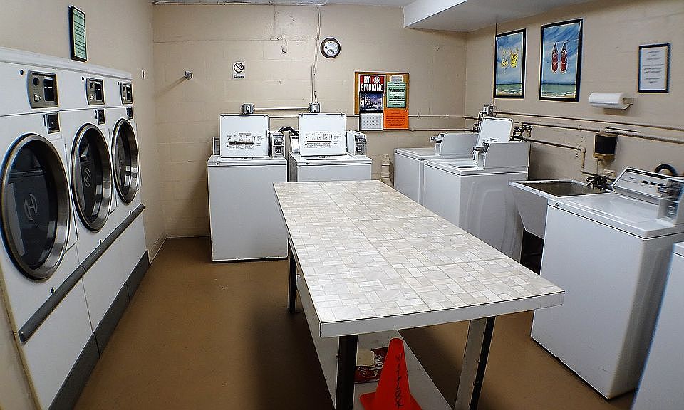 Two doors down to laundry 