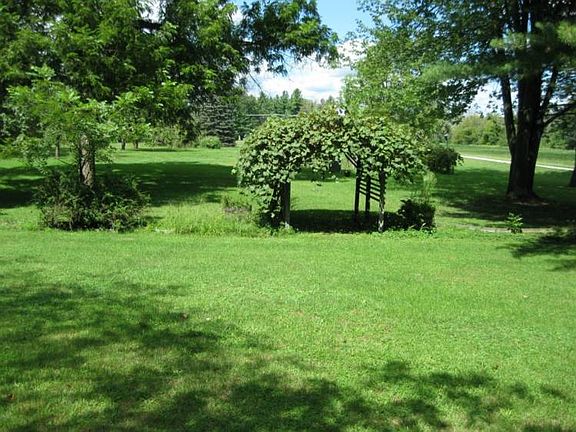 front view looking toward the road