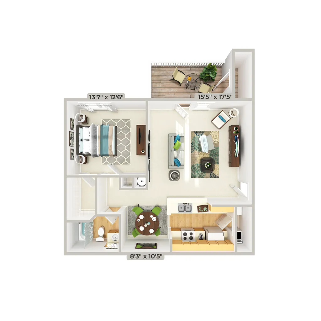 Floor plan A1 - Cypress
