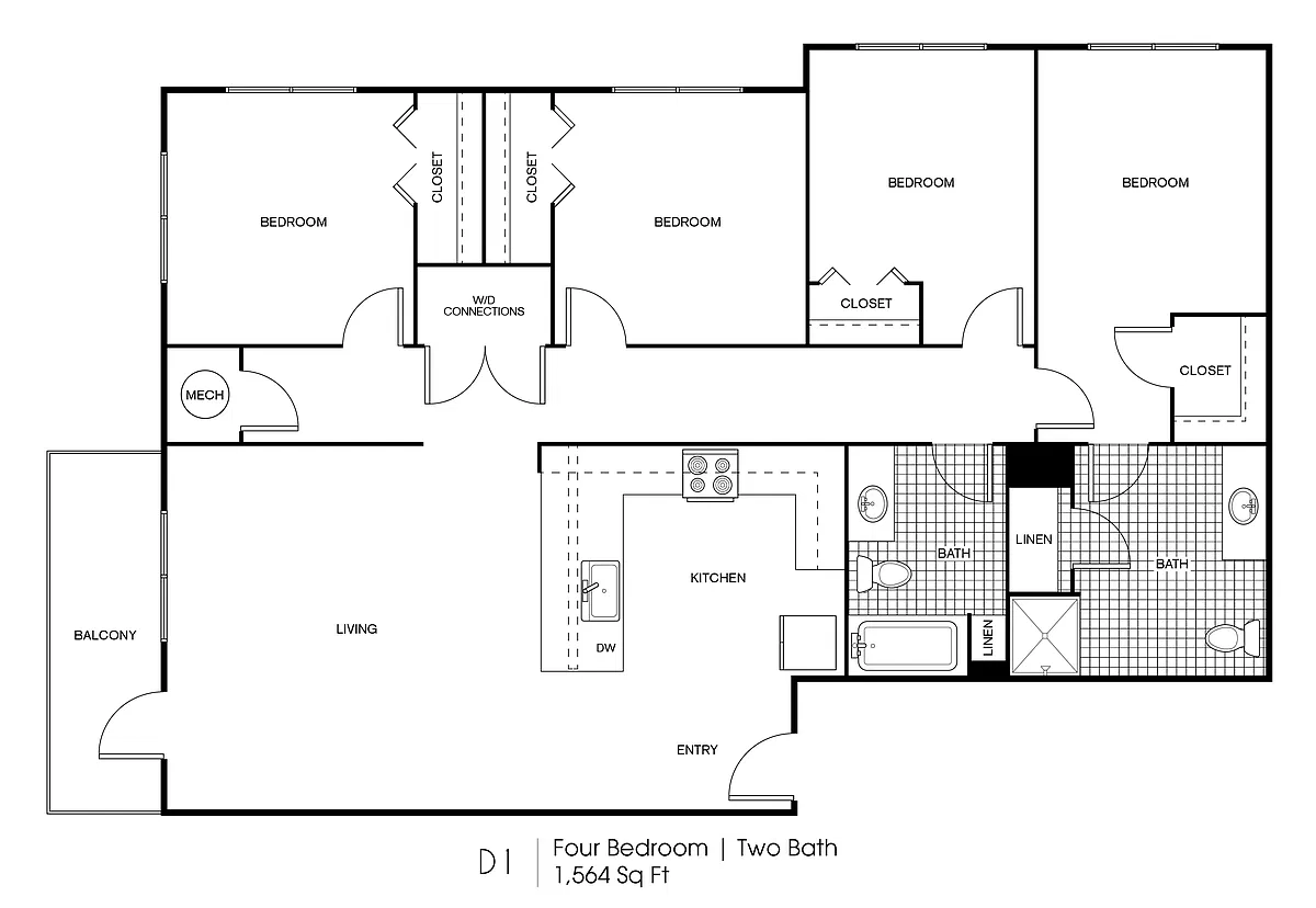 Floor plan D1-30-HV