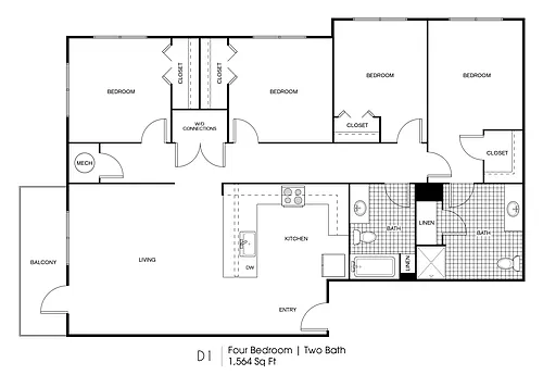 Floor plan D1-30-HV