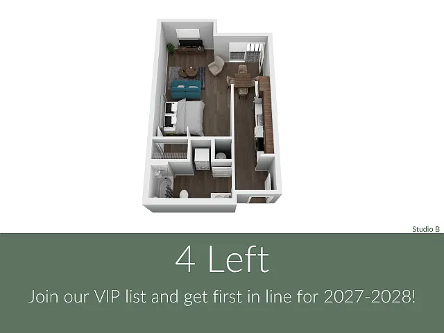 Floor plan Studio B