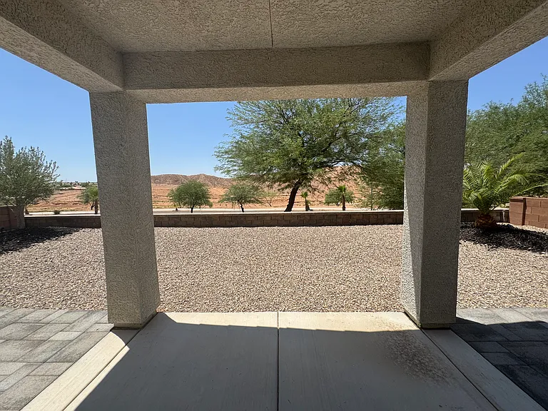 covered patio.