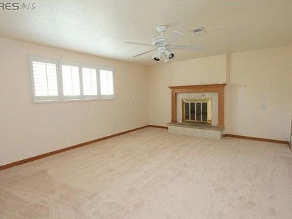 Family room with gas fireplace